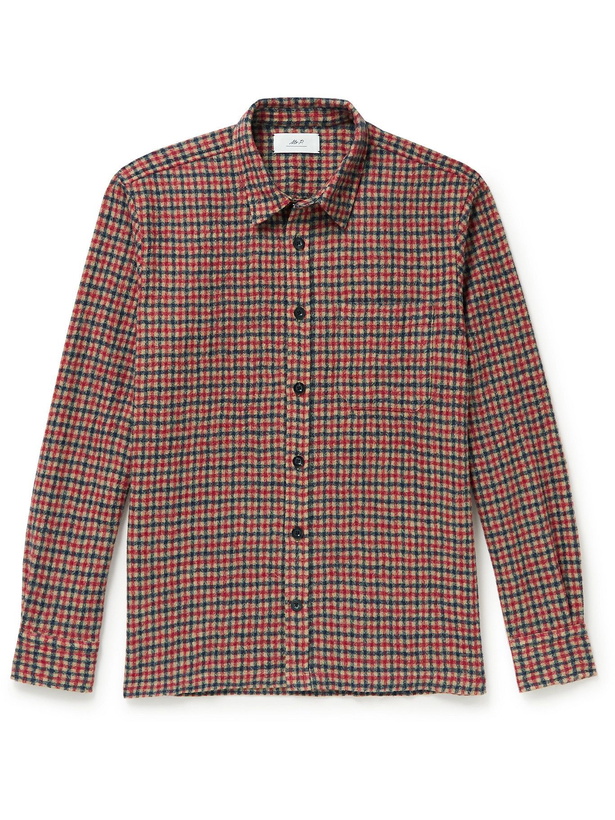 Photo: Mr P. - Checked Virgin Wool Overshirt - Red