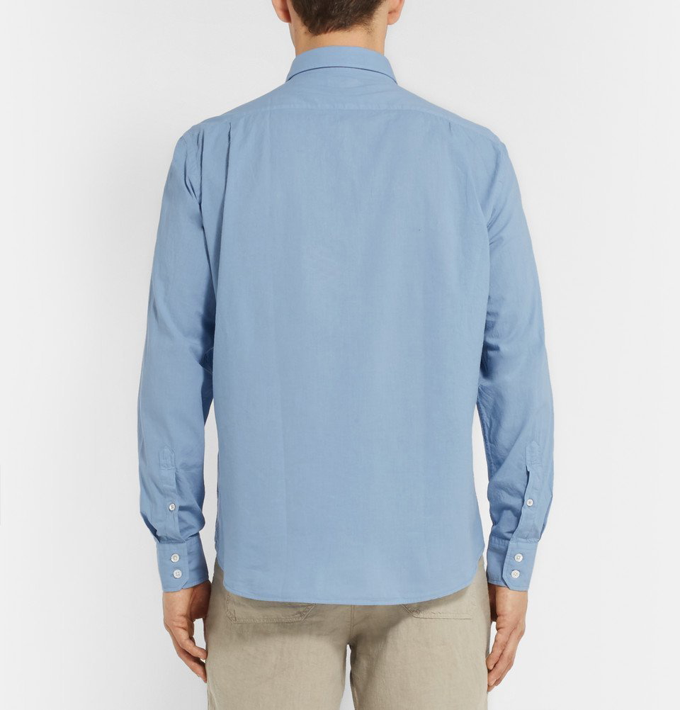 Slim-fit cotton poplin shirt - Men