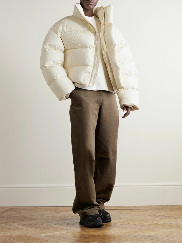 Photo: Entire Studios - MML Quilted Shell Down Jacket - White