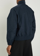 Willy Chavarria Ruff Rider Pinstriped Woven Track Jacket Navy