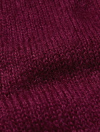 Massimo Alba - Mohair and Silk-Blend Cardigan - Burgundy