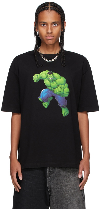 Photo: Balenciaga Black Medium Fit Hulk T-Shirt