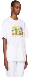 Moschino White Puzzle Bobble T-Shirt