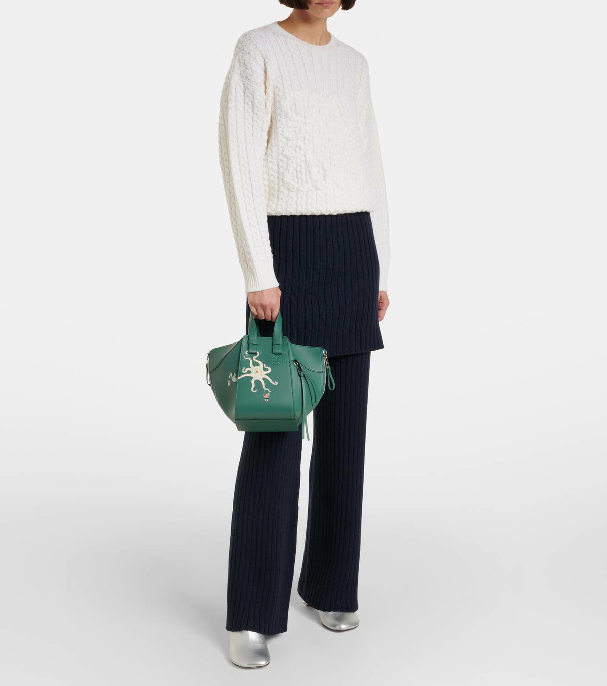 Loewe x Suna Fujita Hammock Compact printed leather tote bag