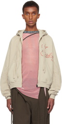 Ottolinger Beige Oversized Zip Hoodie