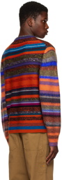 PS by Paul Smith Orange Stripe Sweater