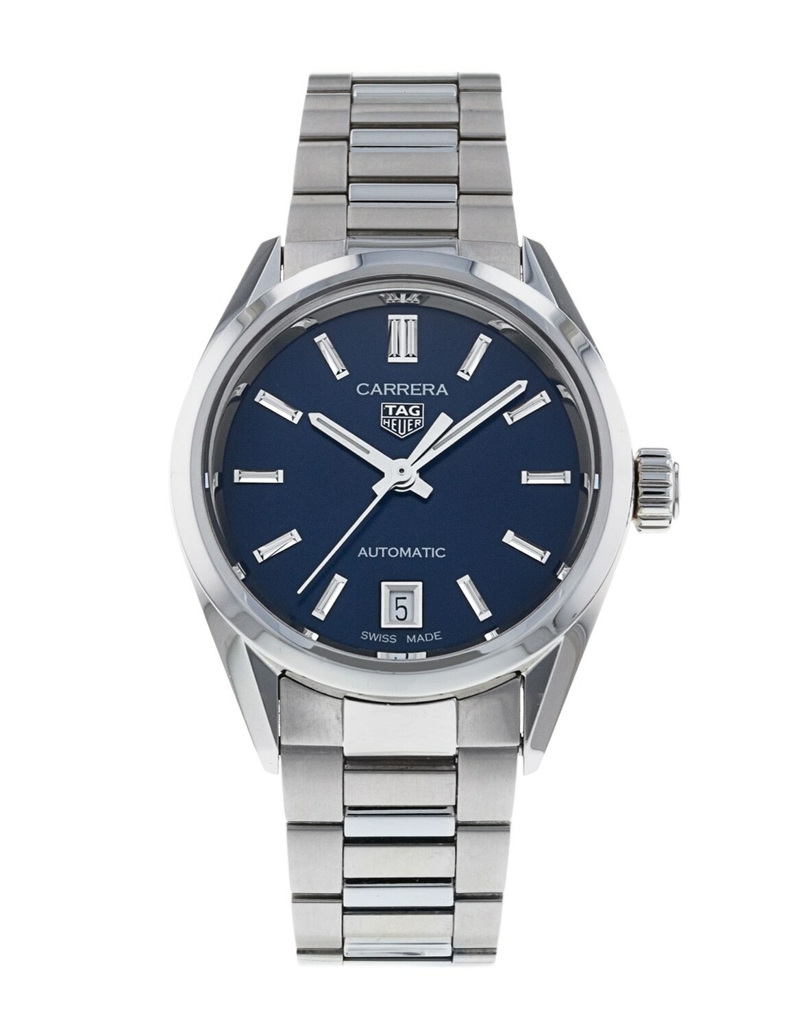 Tag Heuer Carrera Blue Dial Silver Steel Strap Watch for Women - WBN2411.BA0621