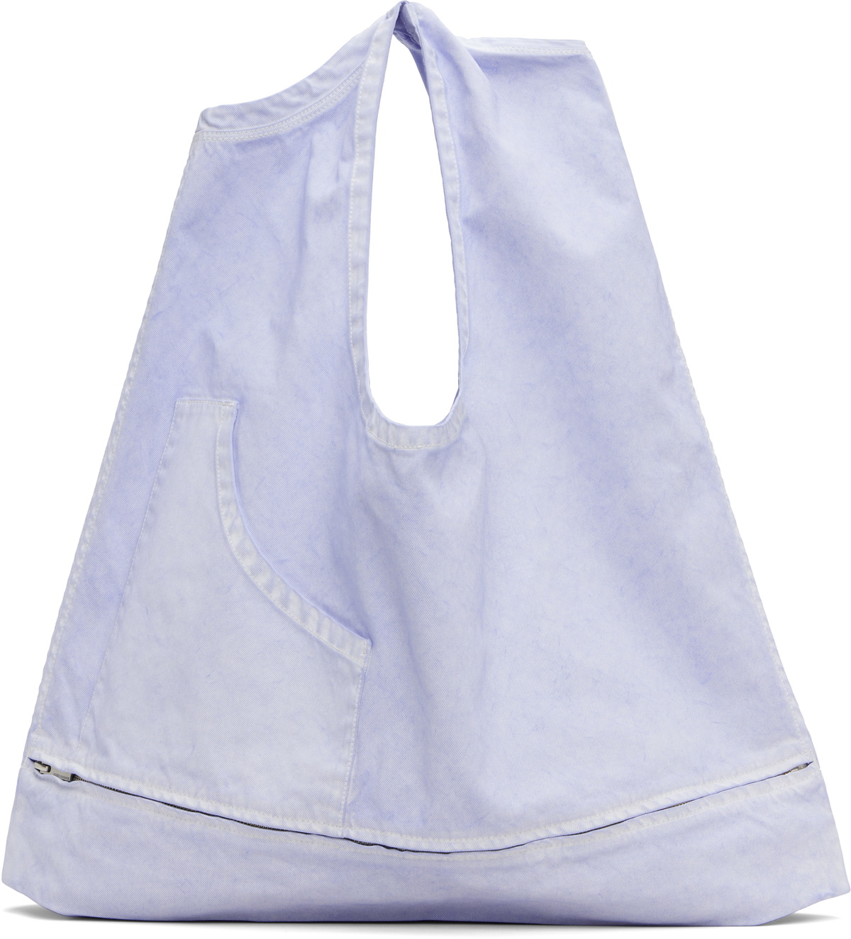 ISSEY MIYAKE Blue Sculptural Convertible Vest Bag