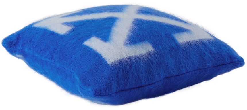 Off-White Blue & White Arrows Small Cushion