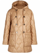 GANNI - Shiny Quilted Hooded Jacket