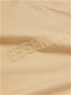 FEAR OF GOD ESSENTIALS - Logo-Appliquéd Cotton-Jersey Mock-Neck T-Shirt - Neutrals