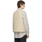 Studio Nicholson Off-White Chaud Quilted Liner Vest