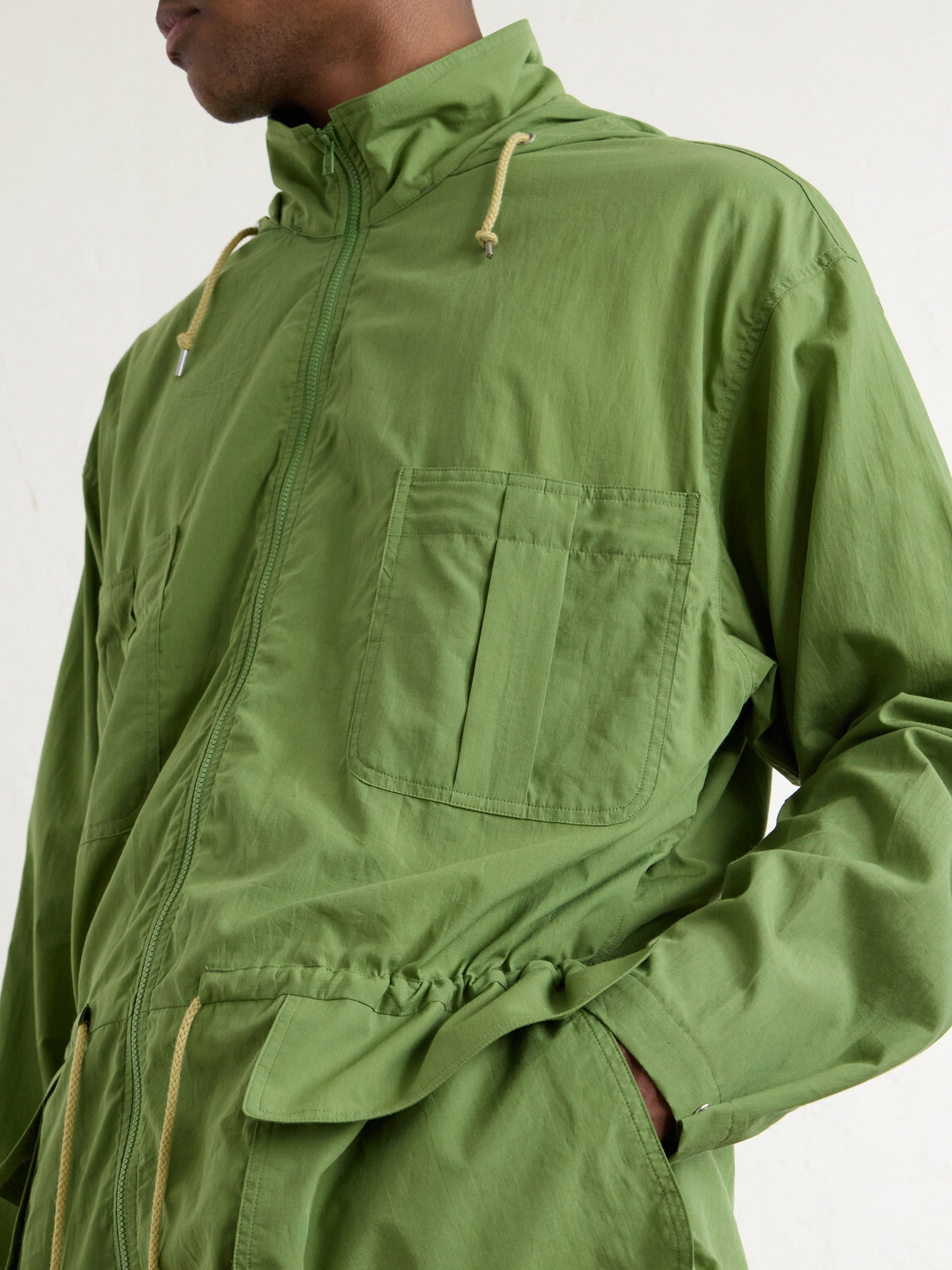 Auralee - Cotton-Poplin Blouson - Green