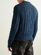 Polo Ralph Lauren - Slim-Fit Cable-Knit Cotton Sweater - Blue