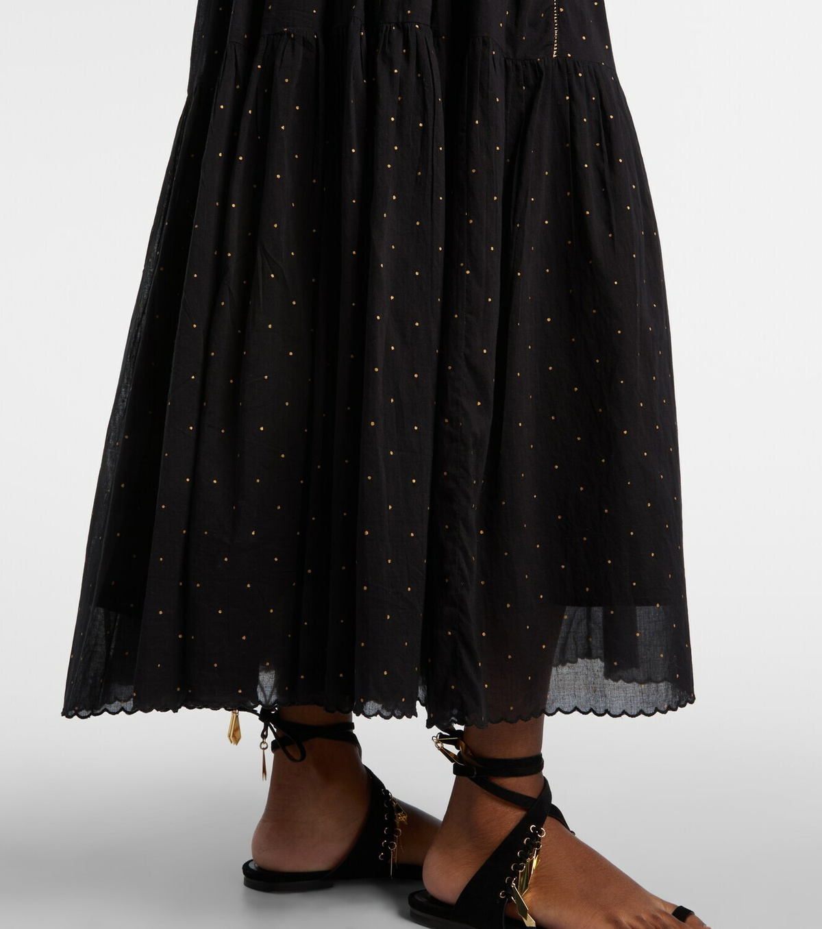 Marant Etoile Sichene polka-dot cotton midi dress