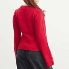 Good American Women's Button Front Knit Cardigan in Chili