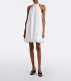 Alaïa Halterneck cotton poplin minidress