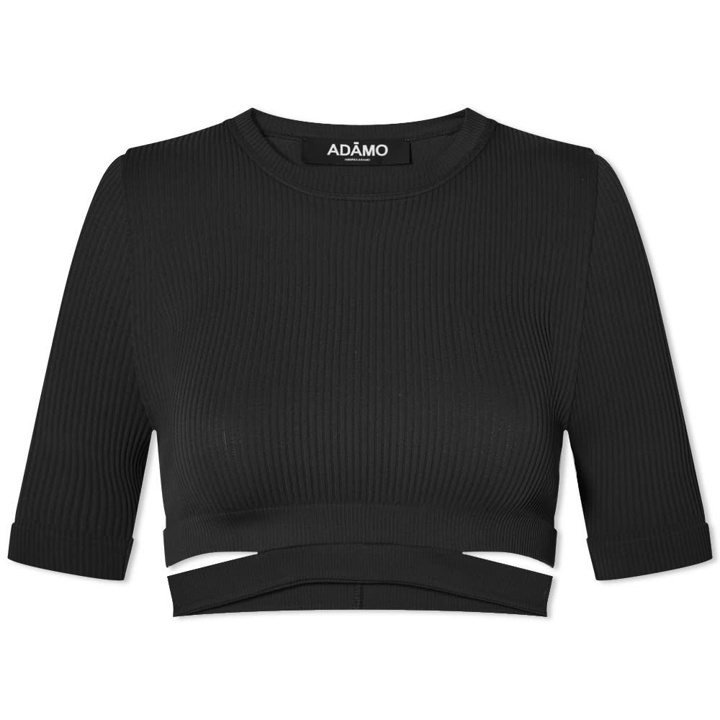 Photo: ANDREĀDAMO Ribbed Jersey Cropped Tee