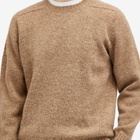 Jamieson's of Shetland Men's Crew Knit in Camel