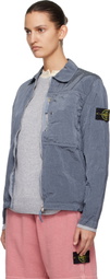 Stone Island Blue 1200038 Nylon Metal ECONYL Overshirt