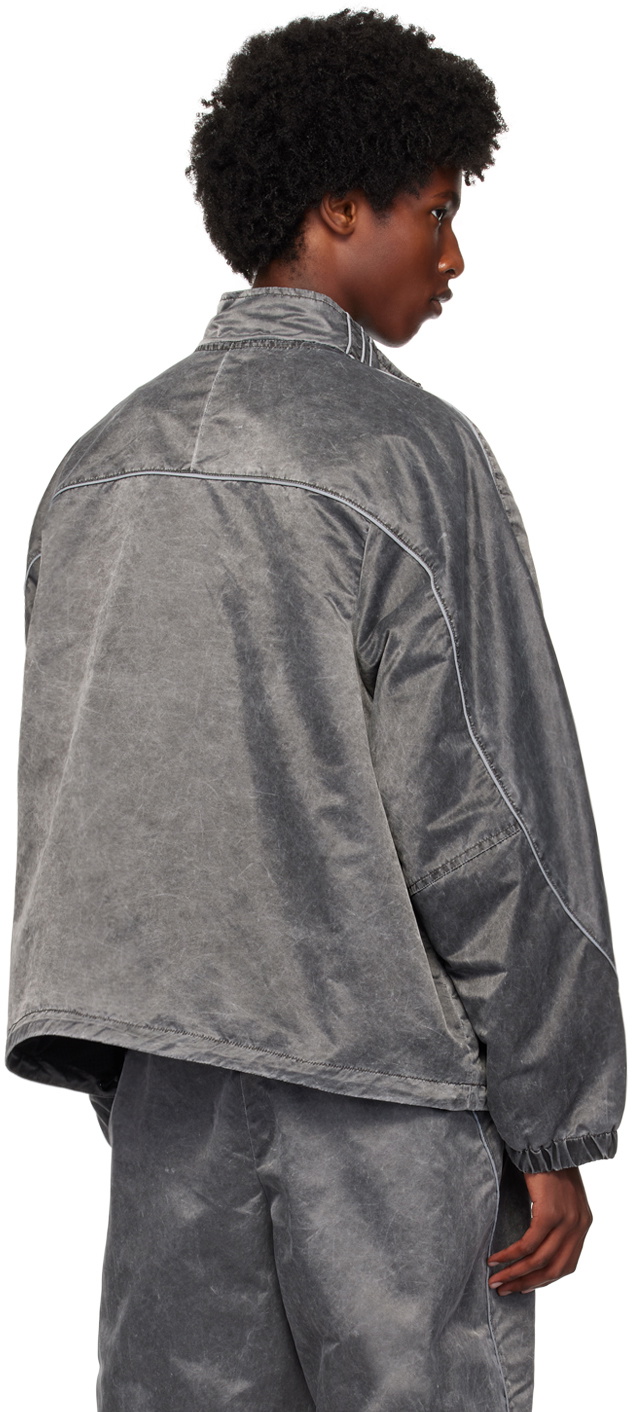 Alexander Wang Gray Oversized Piped Track Jacket Alexander Wang Alexander Wang Gray Oversized Piped Track Jacket Alexander Wang
