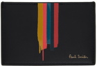 Paul Smith Black Painted Stripe Card Holder