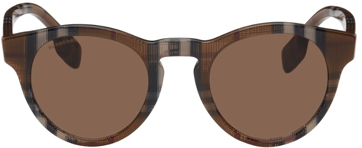 Photo: Burberry Brown Round Check Sunglasses