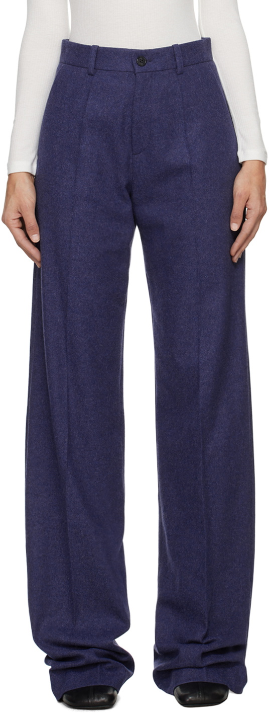 Marie Adam-Leenaerdt Blue Classic Trousers