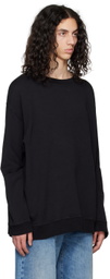 Marina Yee Black Turned Sleeve Sweatshirt
