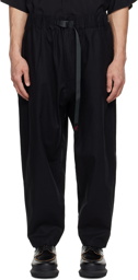 White Mountaineering Black Linen Trousers