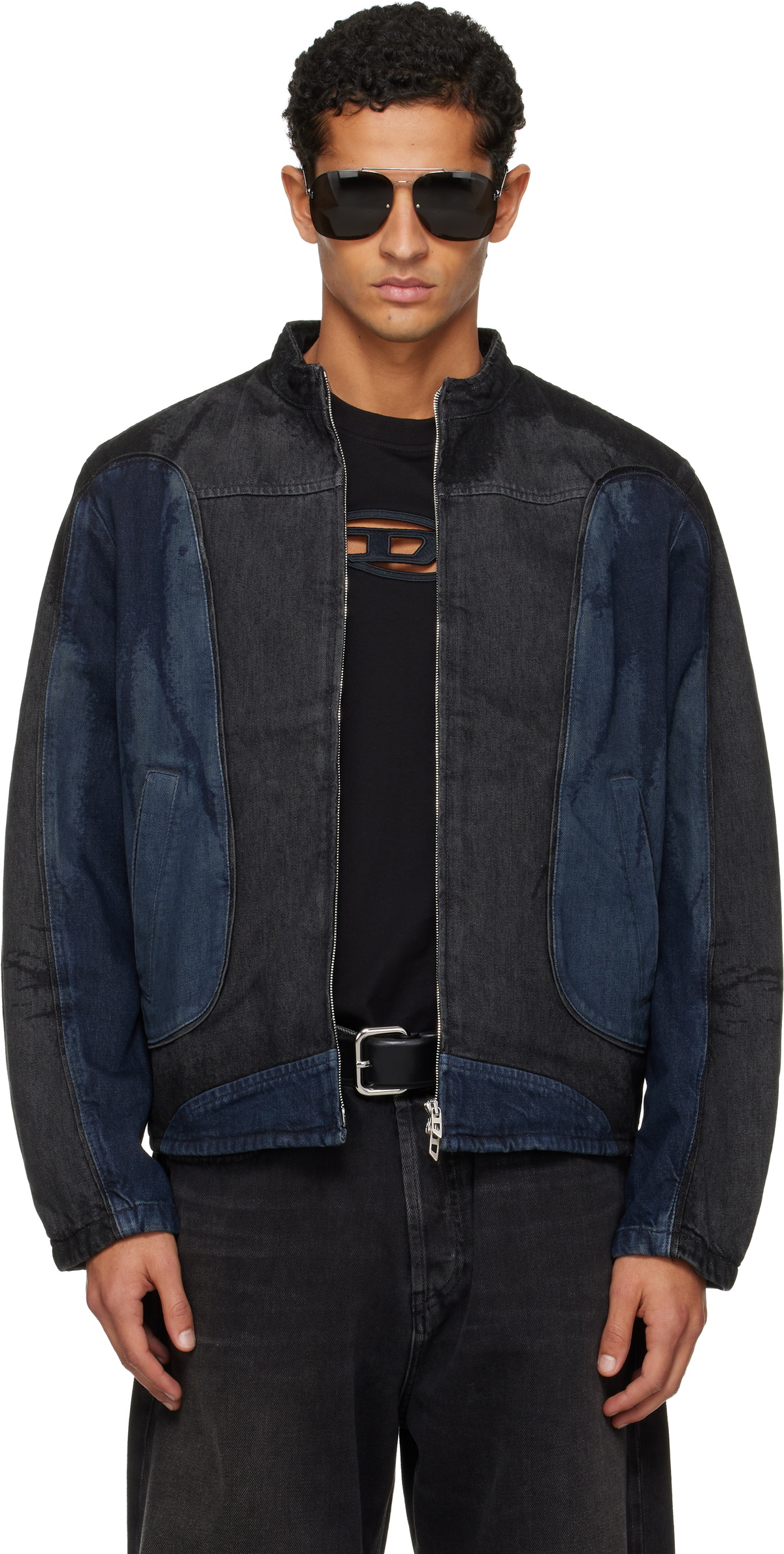 Diesel Black J-Harris Denim Jacket Diesel