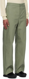 Jil Sander Khaki Four-Pocket Trousers