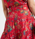 Ulla Johnson Floral cotton midi skirt