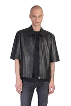 Salvatore Santoro Shirt In Black Leather