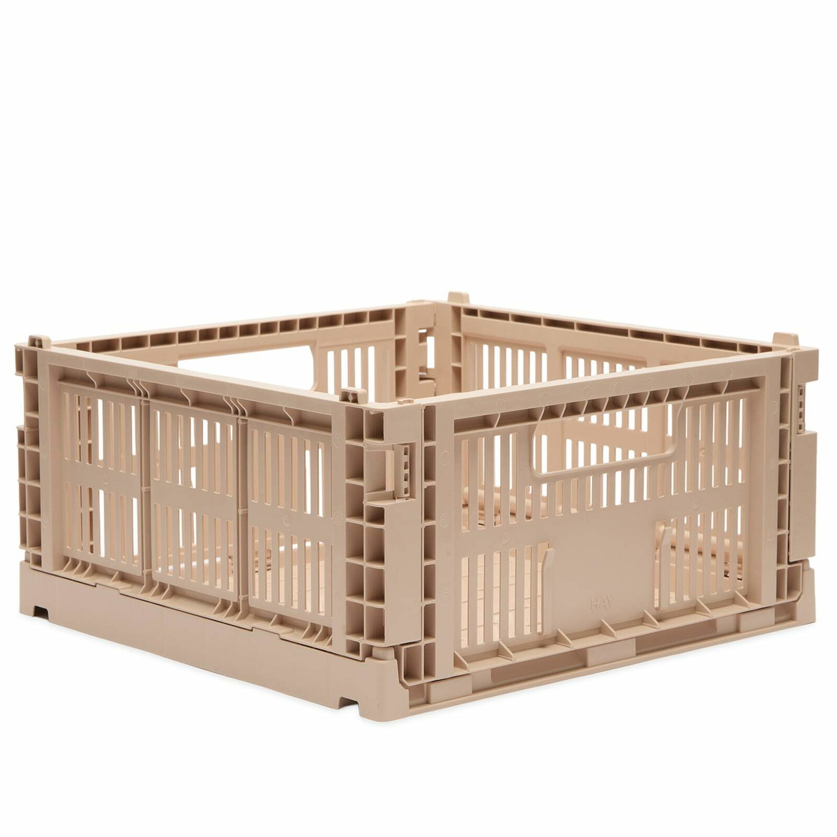 HAY Medium Square Recycled Colour Crate in Powder 