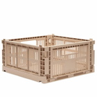 HAY Medium Square Recycled Colour Crate in Powder 