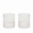 ferm LIVING Ripple Tumbler Glasses - Set of 2 in Clear 