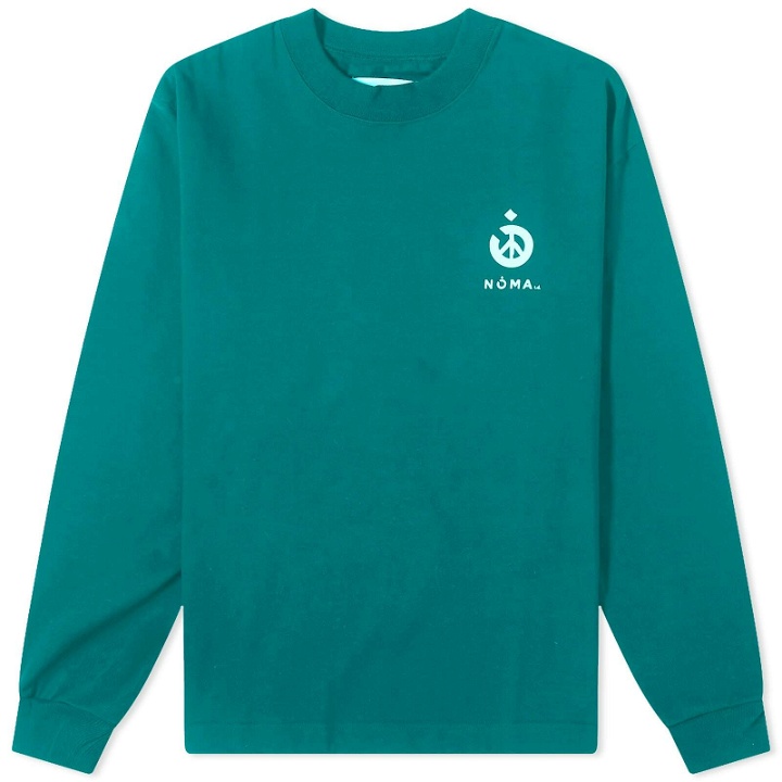 Photo: Noma t.d. Men's Long Sleeve Logo T-Shirt in Green