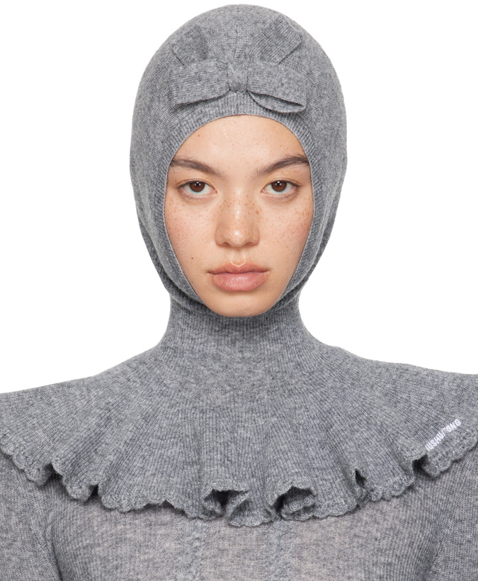 Photo: SHUSHU/TONG Gray Cape Balaclava