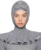 SHUSHU/TONG Gray Cape Balaclava