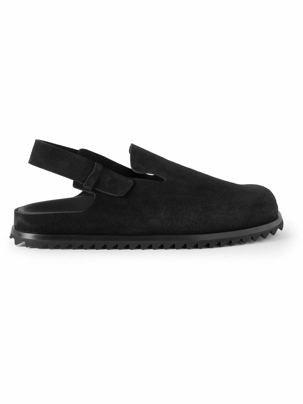 Photo: Officine Creative - Amenabar Suede Clogs - Black