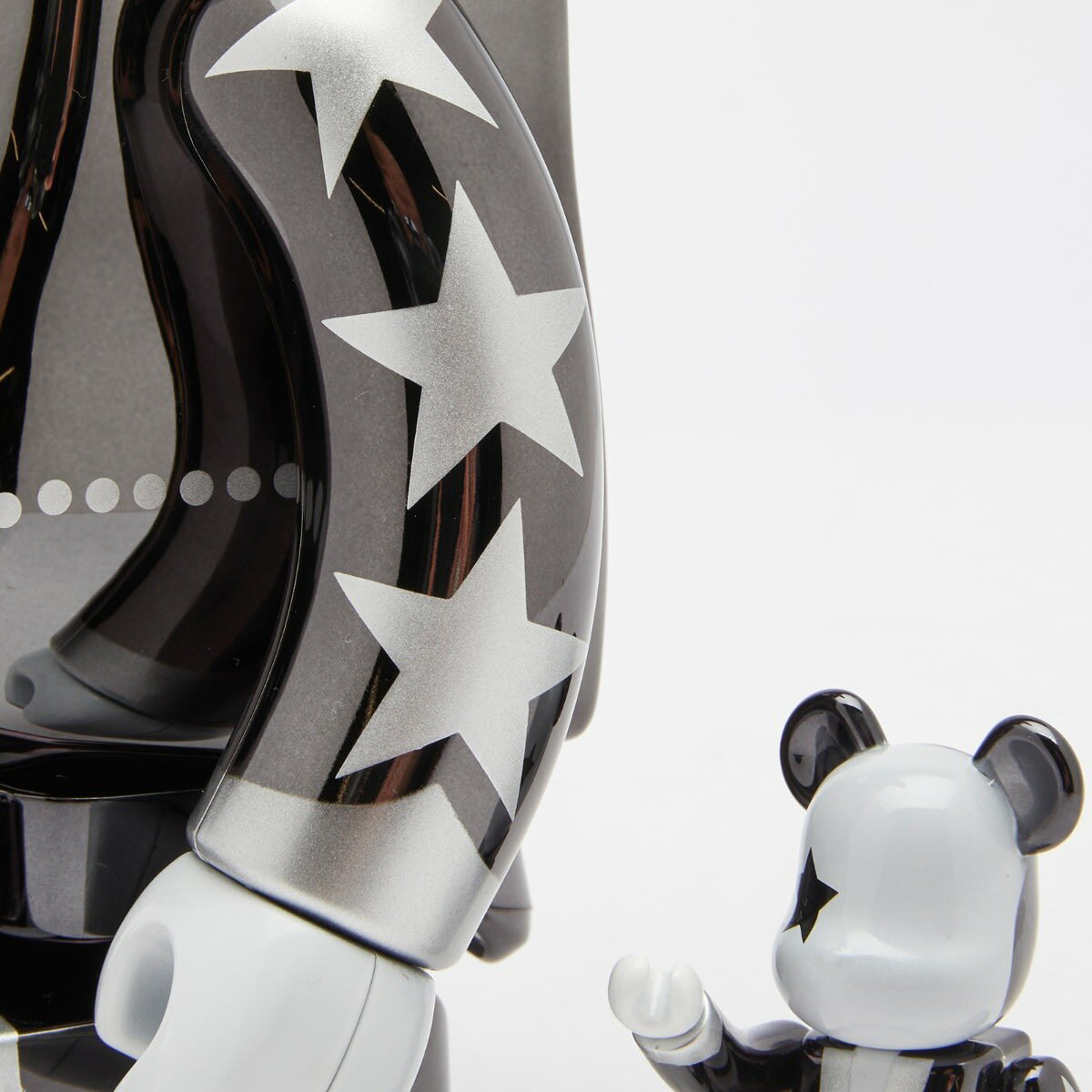 Medicom Kiss Star Child Chrome Version Be@rbrick Medicom