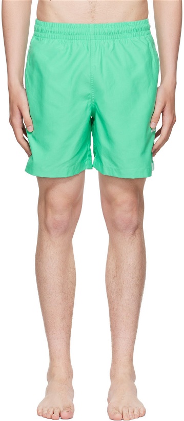 Photo: adidas Originals Green Adicolor Swim Shorts