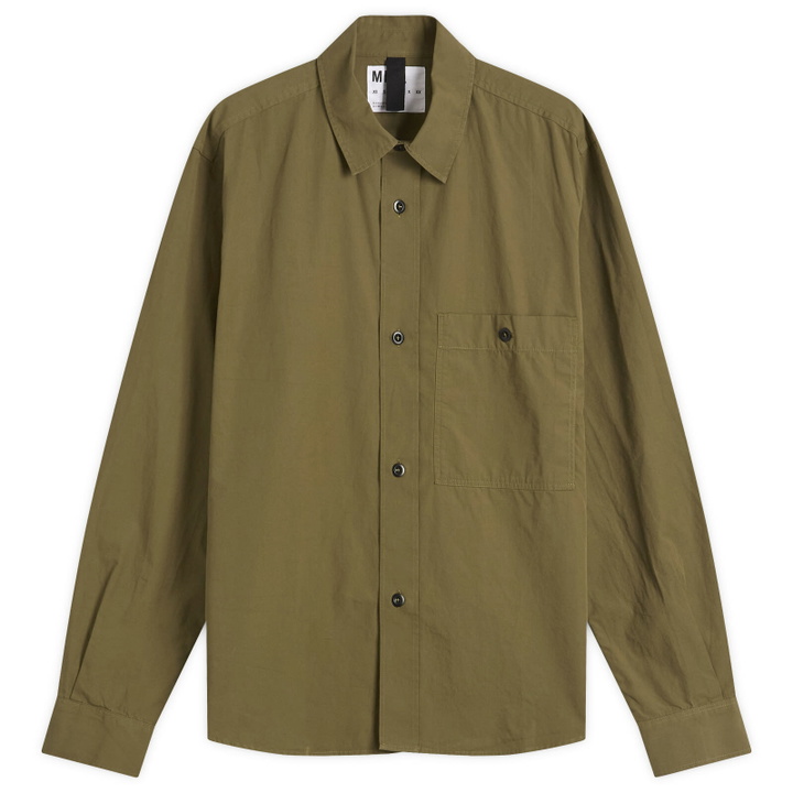 Photo: MHL by Margaret Howell Men's Overall Shirt in Khaki