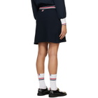 Thom Browne Navy RWB Trim Wrap Miniskirt