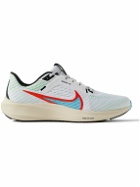 Nike Running - Air Zoom Pegasus 40 Rubber-Trimmed Mesh Running Sneakers - White