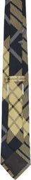 Vivienne Westwood Black & Yellow Harris Tweed Tie