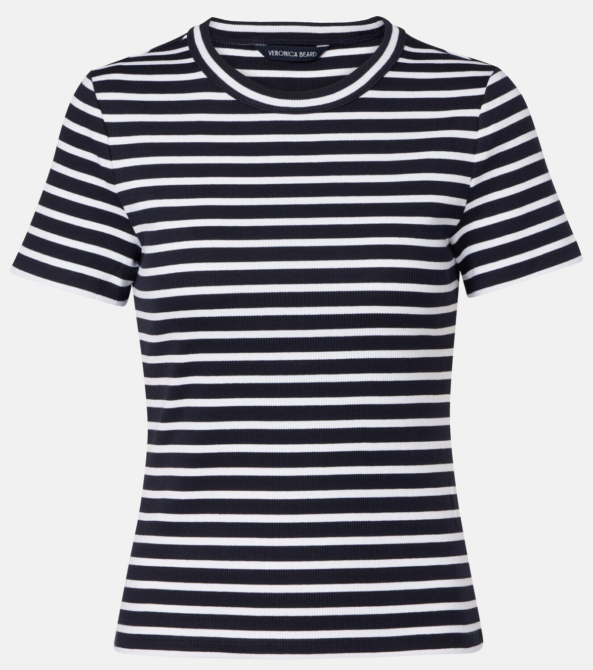 Veronica Beard Pruitt striped cotton-blend T-shirt