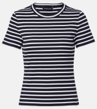 Veronica Beard Pruitt striped cotton-blend T-shirt