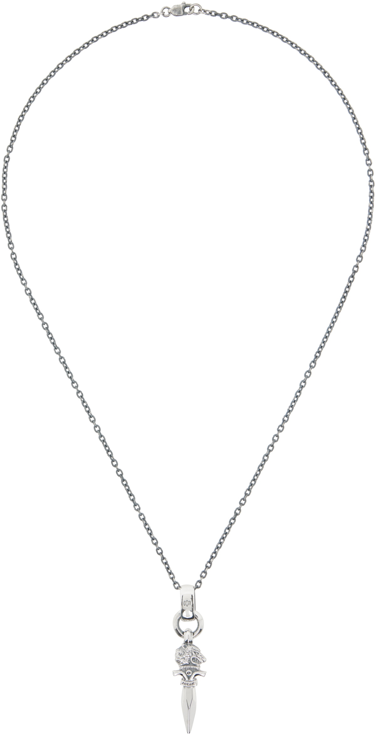 YOHJI YAMAMOTO Wolf Dagger Pendant Necklace
